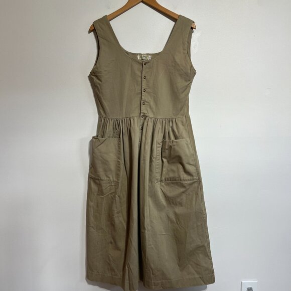 Vintage LL Bean Denim Jumper Dress, Size 14 - Picture 7 of 7